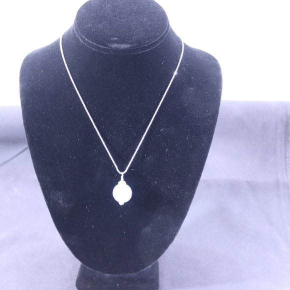 Larimar Sterling Silver Necklace, 18 inch - Picture 3 of 5
